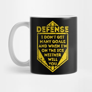 Kids Ice Hockey Funny Defense Mug